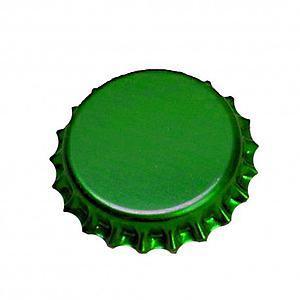 Bolsa chapas cerveza color verde (200gr) - aprox 100u